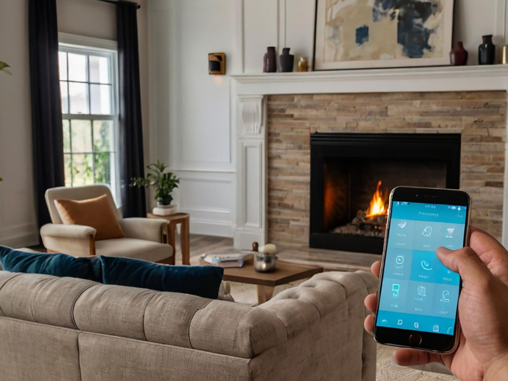 inteligentne sterowanie kominkiem