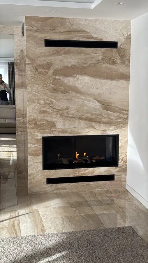 Kominki Bielsko Biała śląsk kominek z marmuru plus wkład kominkowy 2025